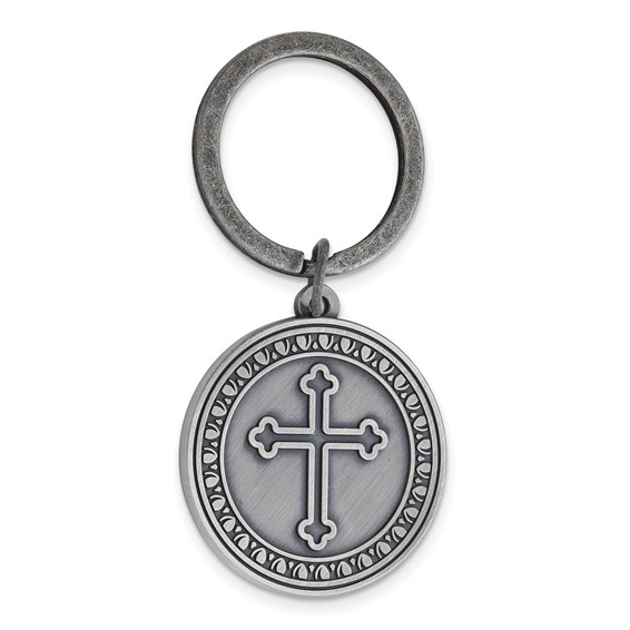 Pewter Finish MAN OF GOD Verse Key Ring