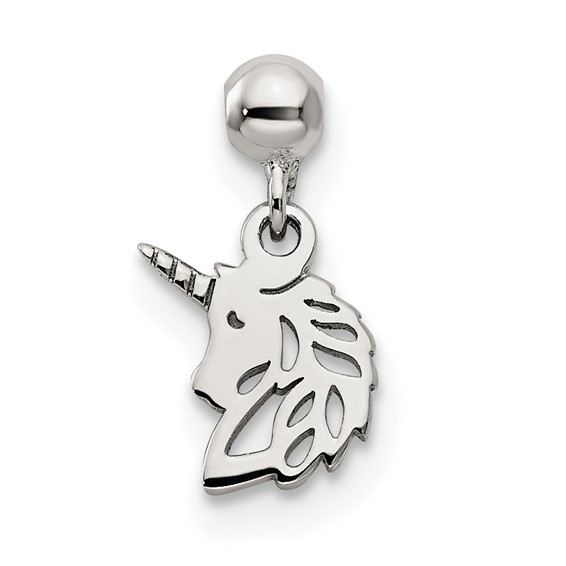 Mio Memento Sterling Silver Dangle Unicorn Charm