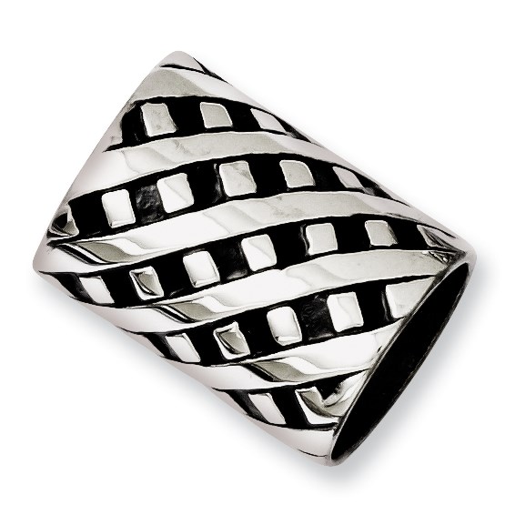 Stainless Steel Interchangeable Silver Bracelet Spinner Bead