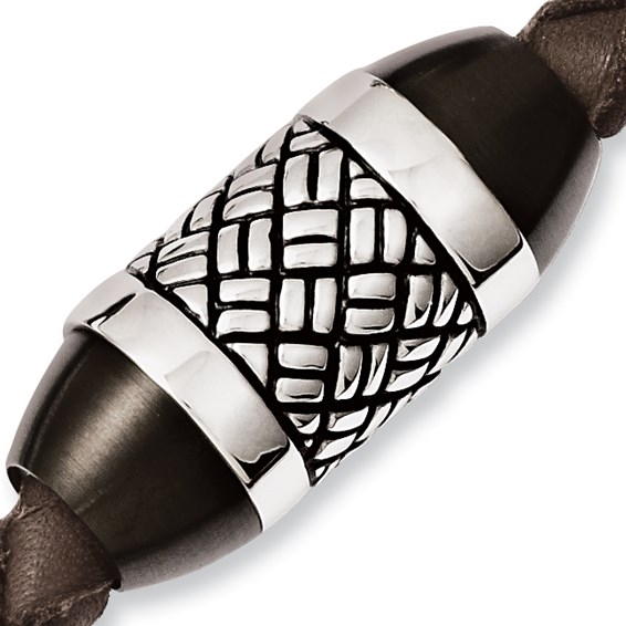 Stainless Steel Interchangeable White Bracelet Spinner Bead